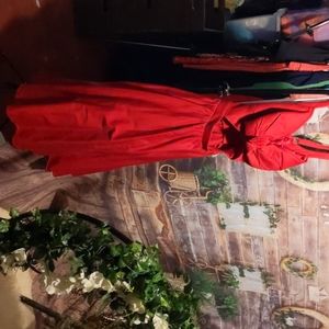 Red pinup girl clothing large